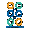 Action Target Inc Dots100 12"x18" Dots 100bx