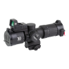 EOTECH, Vudu, Rifle Scope, 4-12X Magnification, 36mm Objective, First Focal Plane, Compatible with Mini-ACOG Mounts, MD5 Illuminated MRAD Reticle, Matte Finish, Black, Includes EFLX 3 MOA Red Dot and Mount