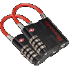 Hornady Rapid Safe, Horn 96022 Tsa Padlock W/cable 2pack