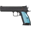 CZ TS 2 9mm Luger 5.28" 20+1 Black Blue Aluminum w/Aggressive Checkering Grip Fixed Sight