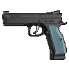 CZ Shadow 2 9mm Luger 4.89" 19+1 Black Blue Grips Optic Ready