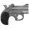 Bond Arms BARW Rowdy 410/45 Colt (LC) Derringer 3" 2 Black Rubber Grip Polished Stainless Steel Frame