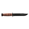 KABAR FullSize Fixed USMC 7 in Black Blade Leather Handle
