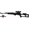 Adv. Tech. Stock For Sks Rifle - Fiberforce Style Black Syn
