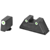 Ameriglo Xl Tall Green Tritium - 3 Dot Set White Outline Glock