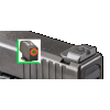 AmeriGlo Hackathorn Sight Set for Glock 20/21, Steel