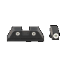 AmeriGlo Specialty Sight Set fits Glock Gen 1-4 17/19 and Similar Red Fiber Optic Front CNC Milled Housing Black