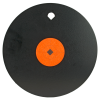 Birchwood Casey World of Targets AR500 10" Single Hole Steel Gong 3/8" AR500 Target Matte Black