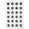 Action Tgt 24 3" Nmbr Circles 100pk