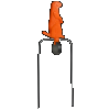 Champion Targets Duraseal, Champ 40954 Single Varmint Orange 7in