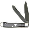 Abkt Cattlemans Cutlery Black - Angus Trapper 2-blade Folder