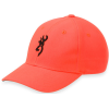 Bg Cap Youth Safety Orange W/ - 3-d Buck Mark Logo Adjustable
