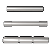 Cross Armory 3 Pin Set, Cross Crgpssv Glk Pin Set Gen 1-3 Silver