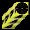Allen Ez Aim, Allen 15214 Ezaim 12x12 Nndhsve Splsh Bllsye 12pac