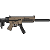 GSG-16 22 LR 16.25" 22+1 Tan Black Collapsible w/Storage Compartment Stock Tan Polymer Grip