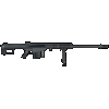 Barrett 18059 M107A1 50 BMG 29" 10+1 Black Cerakote Black Fixed w/Sorbothane Recoil Pad Stock Black Polymer Grip