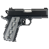 Dan Wesson 01883 EPC 45 ACP Caliber with 4" Bull Barrel, 8+1 Capacity, Black Finish Aluminum Beavertail Frame