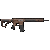 Daniel Defense 0208815126055 DDM4 M4A1 *CA Compliant 5.56x45mm NATO 14.50" 10+1 Mil-Spec Brown Cerakote 6 Position w/SoftTouch Overmolding Stock