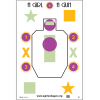 Action Target Inc A Girl & A Gun, Action Agg100 Girl&gun Club Target 100 Bx