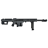 Barrett 18062 M107A1 50 BMG 20" 10+1 Black Cerakote Black Fixed w/Sorbothane Recoil Pad Stock Black Polymer Grip