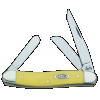 Case Medium Stockman, Case 00035 Yellow Synthetic Medium Stockman