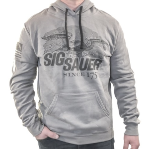 SIG NINE LINE 1751 MENS HOODIE - GRY - XL - Sig Sauer