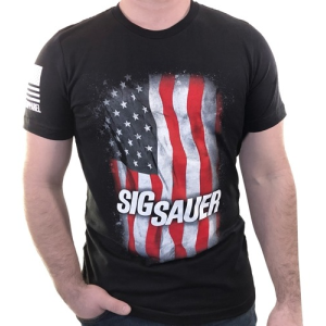 SIG NINE LINE FLAG MENS T-SHIRT - BLK - 2XL - Sig Sauer
