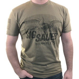 SIG NINE LINE 1751 MENS T-SHIRT - MILITARY GRN - 2XL - Sig Sauer