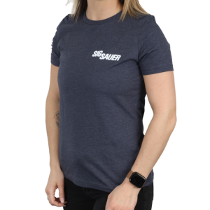 SIG NINE LINE FLAG WHITE MARK - WOMEN'S TSHIRT - NAVY  BLUE - M - Sig Sauer