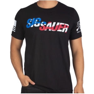 SIG GRUNT STYLE STARS AND STRIPES T-SHIRT BLACK - MED - Sig Sauer
