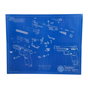 M17 TECHNICAL DRAWING POSTER 20X16 - Sig Sauer