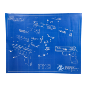 M18 TECHNICAL DRAWING POSTER 20X16 - Sig Sauer