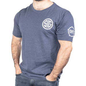 OHT SHIELD-COLOSSEUM MEN'S TEE SHIRT-NAVY-SM - Sig Sauer