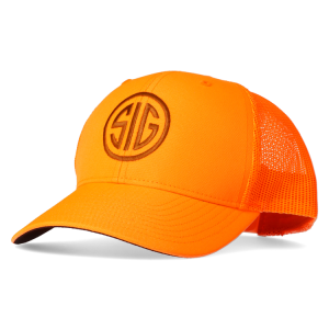 BLAZE ORANGE SIG TRUCKER HAT - Sig Sauer