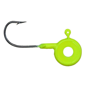 Leland's Lures Eye Hole Pill Head Jig Head | Chartreuse; 1/8 oz.