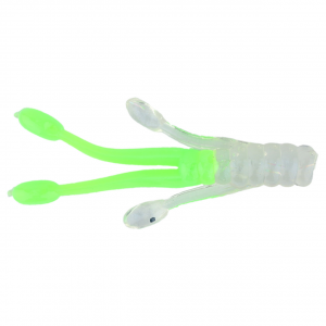 Ol' Blue Tackle Squid Soft Bait | Bling/Limetreuse; 2 in.