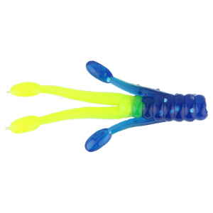 Ol' Blue Tackle Squid Soft Bait | KC Blue/Chartreuse; 2 in.