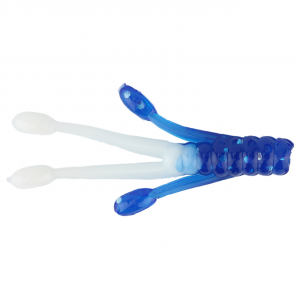 Ol' Blue Tackle Squid Soft Bait | KC Blue/White; 2 in.