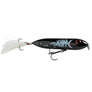 Heddon Super Zara Spook Topwater Bait | Black-White Herring; 4 1/2 in.