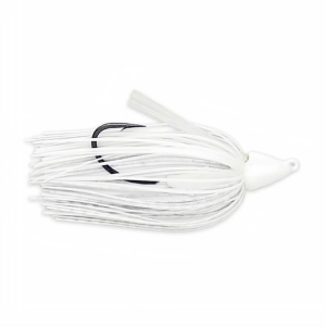 Keitech Swing Swimmer Swim Jig | Super White; 1/4 oz.