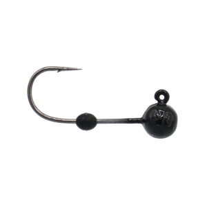 Eurotackle Micro Finesse Tungsten Jig Head - Size 6 Hook | Black; 1/32 oz.
