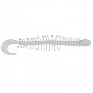 Kalin's Tickle Worm Soft Bait | White Ice; 4 in.