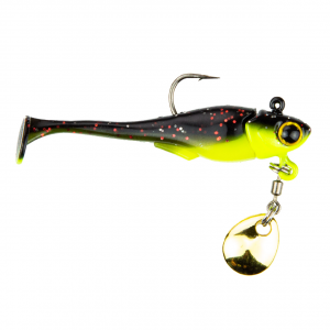 6th Sense Pecos Underspin Swimbait Jig | Black Neon