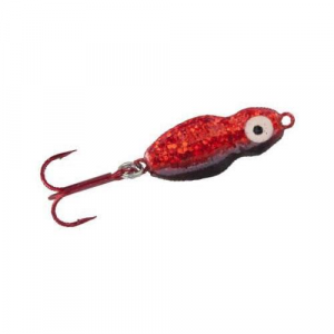 Lindy Frostee Jigging Spoon | Glow Red; 1/16 oz.