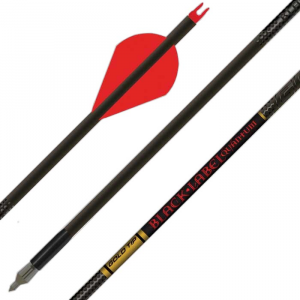 Gold Tip Black Label Quantum Carbon Arrow - Rapt-X Vanes - Individual - 300