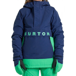 Burton Kids Frostner 2L Anorak Jacket   dress blue/galaxy green Youth XL