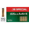 Sellier & Bellot SB38B Handgun  38 Special 148 gr Wadcutter (WC) 50 Rd