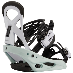 Kid's Burton Mission Smalls Snowboard Bindings 2024 in Green size Large | Polyester