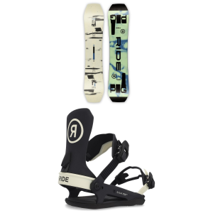 Ride Twinpig Snowboard 2023 - 136 Package (136 cm) + M Womens in Black size 136/M | Bamboo