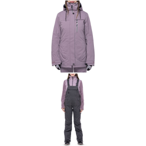 Women's 686 Spirit Insulated Jacket 2023 - Small Purple Package (S) + S Insulated in Charcoal size S/S